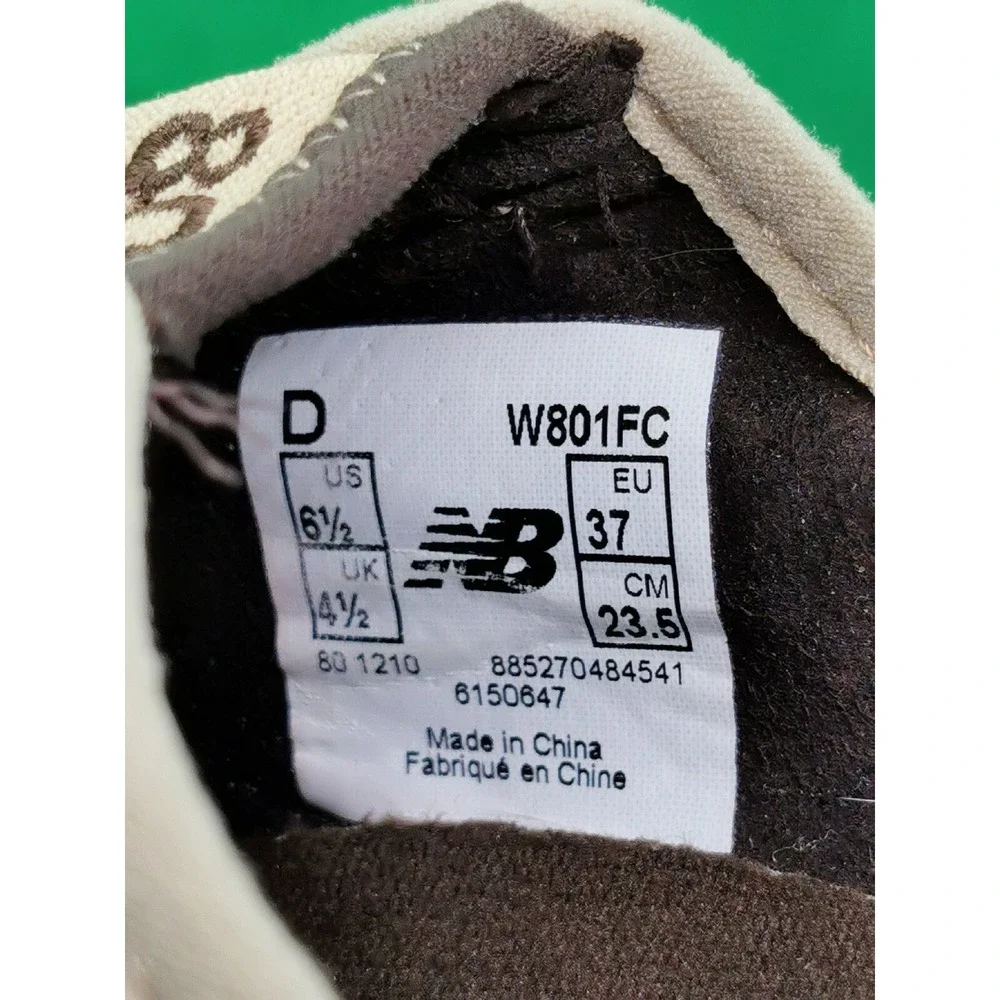 New Balance 801 Slip On All Terrain Beige Suede Leather Shoes Size 6.5 D W801FC